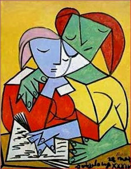Picasso deux filles lisant